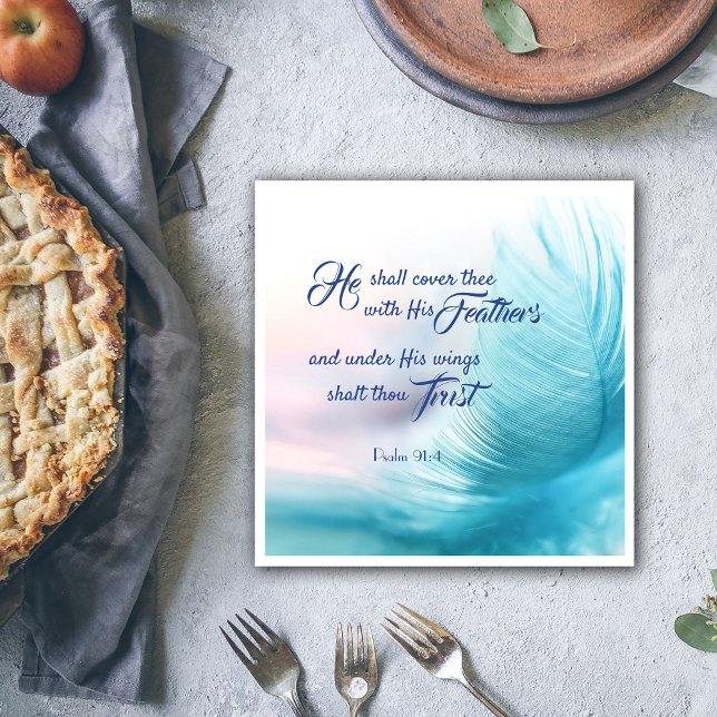 Psalm 91:4 Pappra blöjor - Kung James Version Pappersservett (Skapare uppladdad)