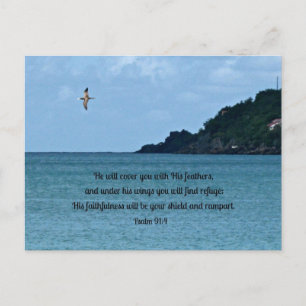 Psalm 91:4 vykort