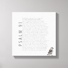 Psalm 91 Bible Scripture Christian Bird Art Sign Canvastryck