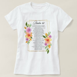 Psalm 91 Blommigt Geometric Ram T Shirt