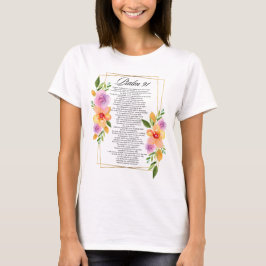Psalm 91 Blommigt Geometric Ram T Shirt