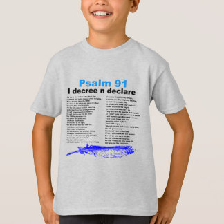 Psalm 91 Boys Christian Raglan Tshirt T Shirt