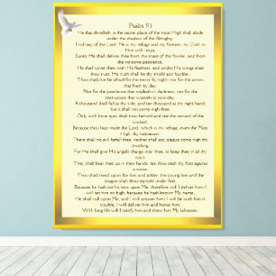 Psalm 91 canvastryck