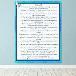 Psalm 91 canvastryck