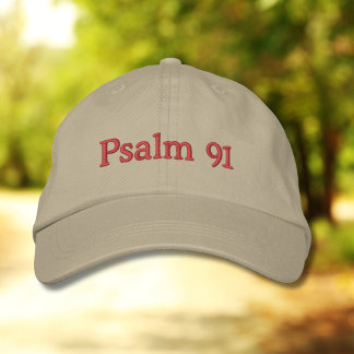 Psalm 91 Classic Embroidered Hat Broderad Keps