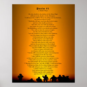 Psalm 91 - En soldat bön Poster