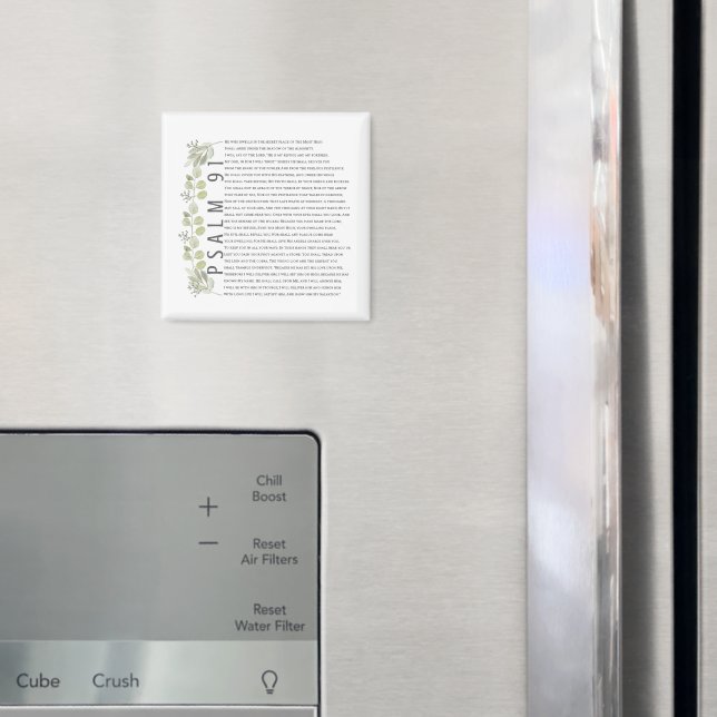 Psalm 91 Grönska Skriftmagnet Magnet (In Situ (Fridge))