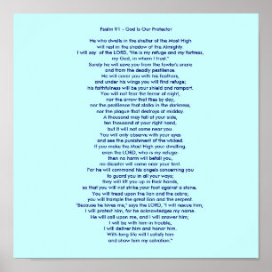 Psalm 91 - Gud är vår beskyddare Poster