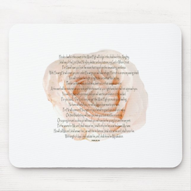 Psalm 91 Herren är min fristad Musmatta (Framsidan)