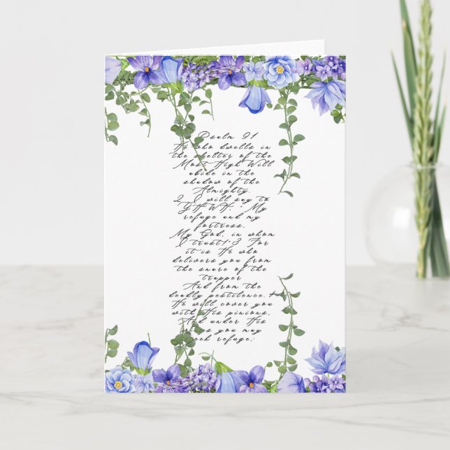 Psalm 91-inbjudan inbjudan (Framsida)