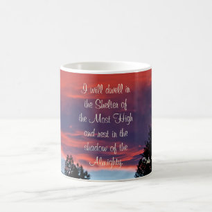 Psalm 91 Jag ska uppehålla mig vid det hemliga stä Kaffemugg