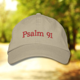 Psalm 91 Klassisk Broderad Hatt Keps