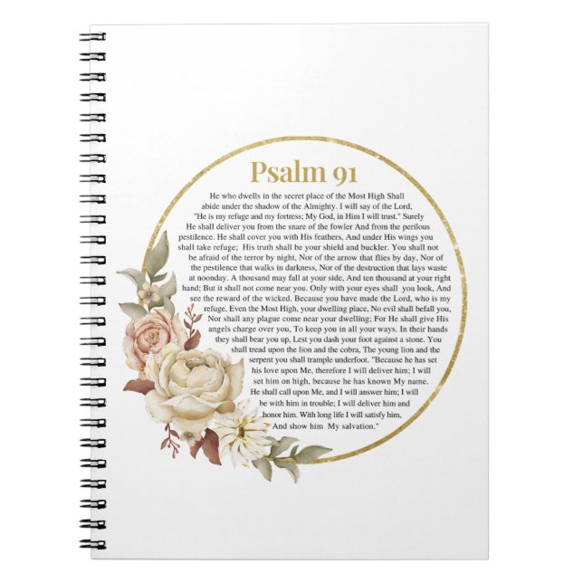 Psalm 91 NKJV Anteckningsbok (Framsidan)