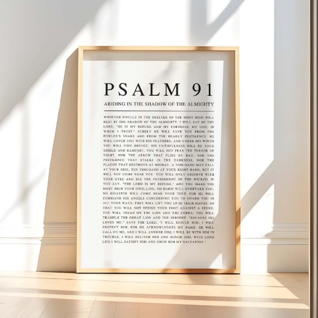 Psalm 91 NKJV Bible Verse Poster (Skapare uppladdad)