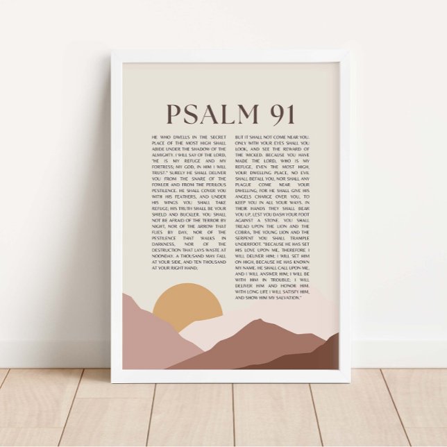 Psalm 91 NKJV Bible Verse Poster (Skapare uppladdad)