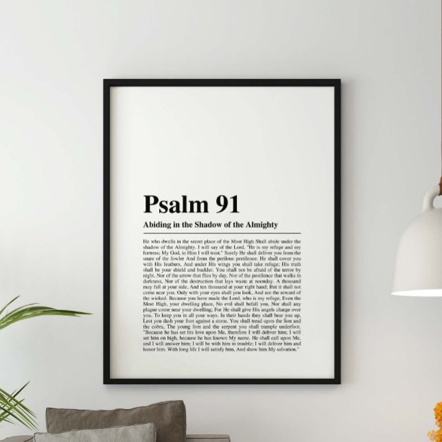 Psalm 91 NKJV Bible Verse Poster (Skapare uppladdad)