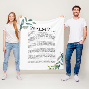 Psalm 91 NKJV Fleecefilt