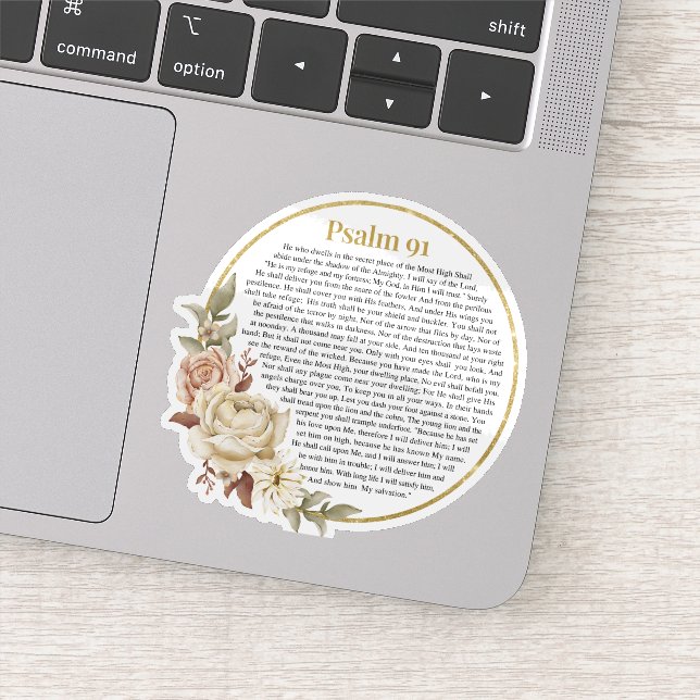 Psalm 91 NKJV Klistermärken (Detalj)