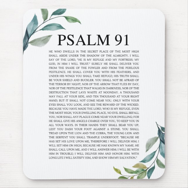 Psalm 91 NKJV Musmatta (Framsidan)