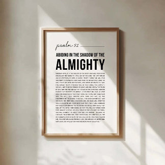 Psalm 91 NKJV Poster