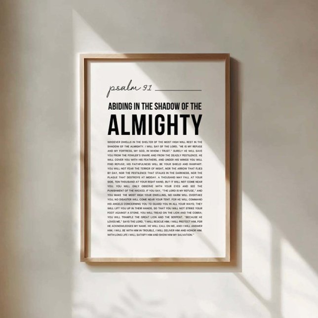 Psalm 91 NKJV Poster (Skapare uppladdad)