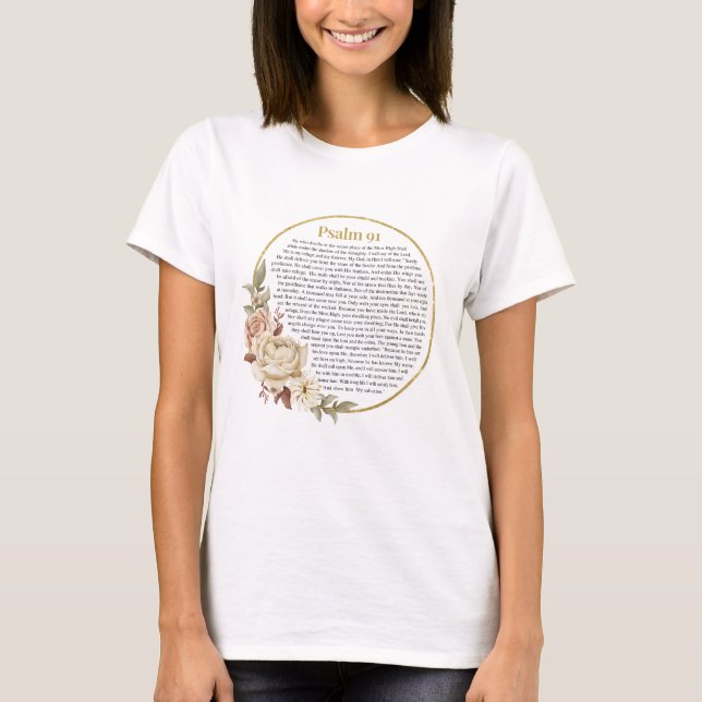 Psalm 91 NKJV T Shirt (Framsida)