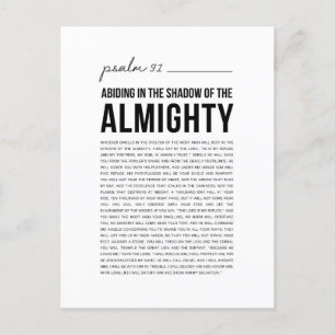 Psalm 91 NKJV Vykort