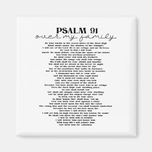 Psalm 91 Över Din Familj Magnet