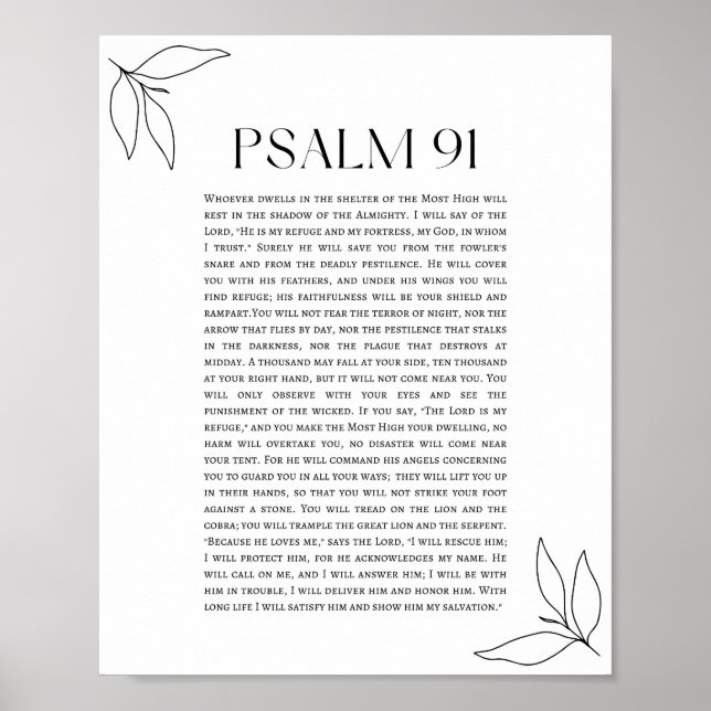Psalm 91  poster (Framsidan)
