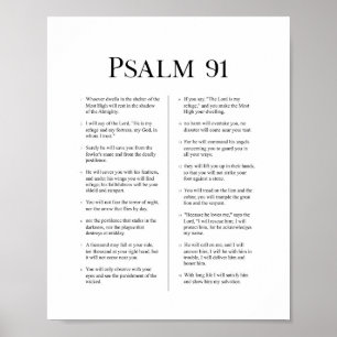 Psalm 91 poster