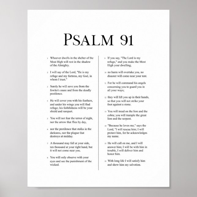 Psalm 91 poster (Framsidan)