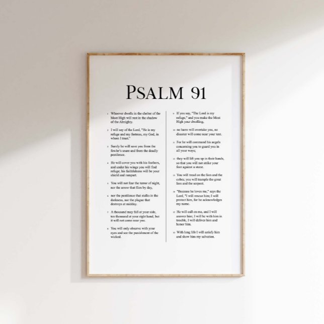 Psalm 91  poster (Skapare uppladdad)