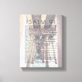 Psalm 91 Rustik Strandbrygga Bibelvers Canvas Prin