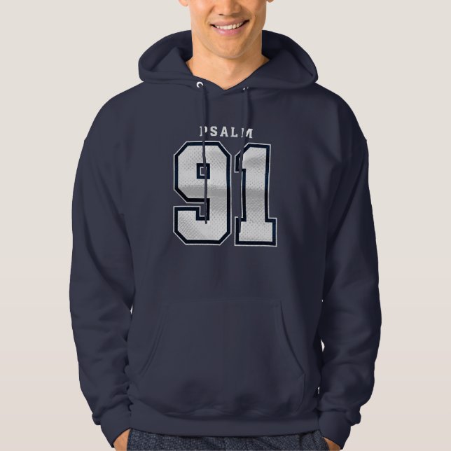 Psalm 91-skydd T-Shirt Hoodie (Framsida)
