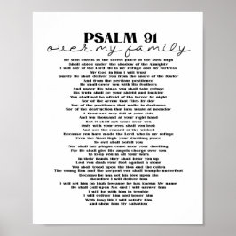 Psalm 91 Väggdekor för din familj Poster Print