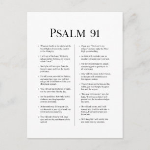 Psalm 91 vykort