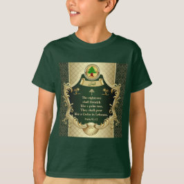 Psalm 92:12 Maronitkyrkan Libanonceder T-Shirt