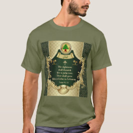 Psalm 92:12 Maronitkyrkan Libanonceder T-Shirt