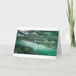 Psalm 93:4 för det antika Vatten-kortet Kort