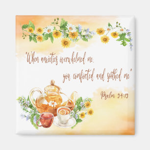 Psalm 94:19 Jehovah tröttnade mig Dekorativ kudde Magnet