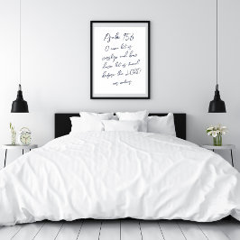 Psalm 95:6 O kom lät oss svära KJV Poster