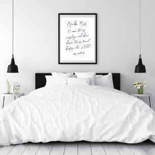 Psalm 95:6 O kom lät oss svära KJV Poster