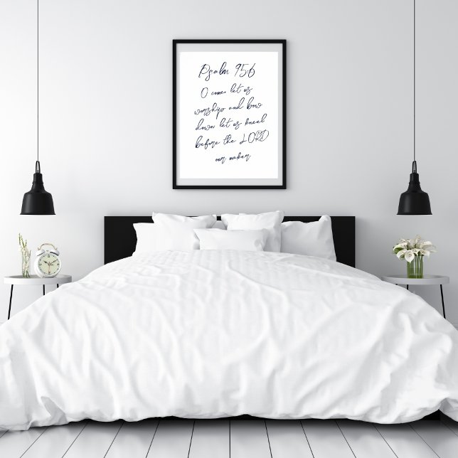 Psalm 95:6 O kom lät oss svära KJV Poster (Skapare uppladdad)