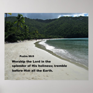 Psalm 96:9 Bevara Herren i stormästaren... Poster