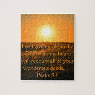 Psalm 9:1 Pussel
