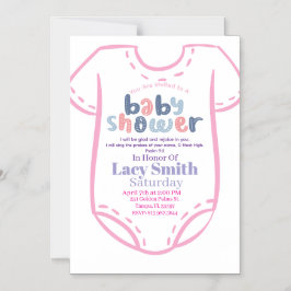 Psalm 9:2 Girl Baby Shower Invitation Magnetisk Inbjudningskort