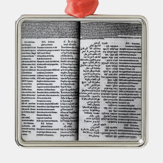 Psalm av David: Psalterim Octaplums, 1516 Julgransprydnad Metall (Framsidan)