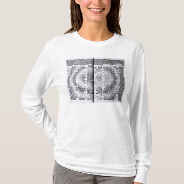 Psalm av David: Psalterim Octaplums, 1516 T-shirt (Framsida)