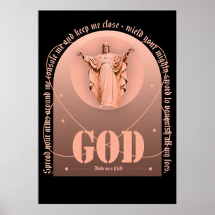 Psalm, bibel gud gjorde mig till ett barn poster