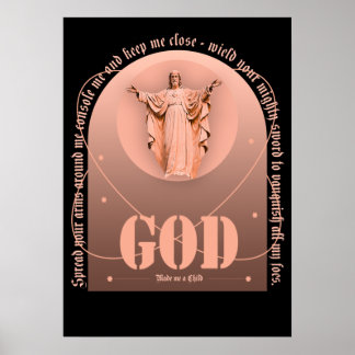 Psalm, bibel gud gjorde mig till ett barn poster